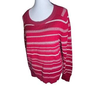Pendelton Merino Wool Blend Classic Preppy Striped Sweater Petite Large